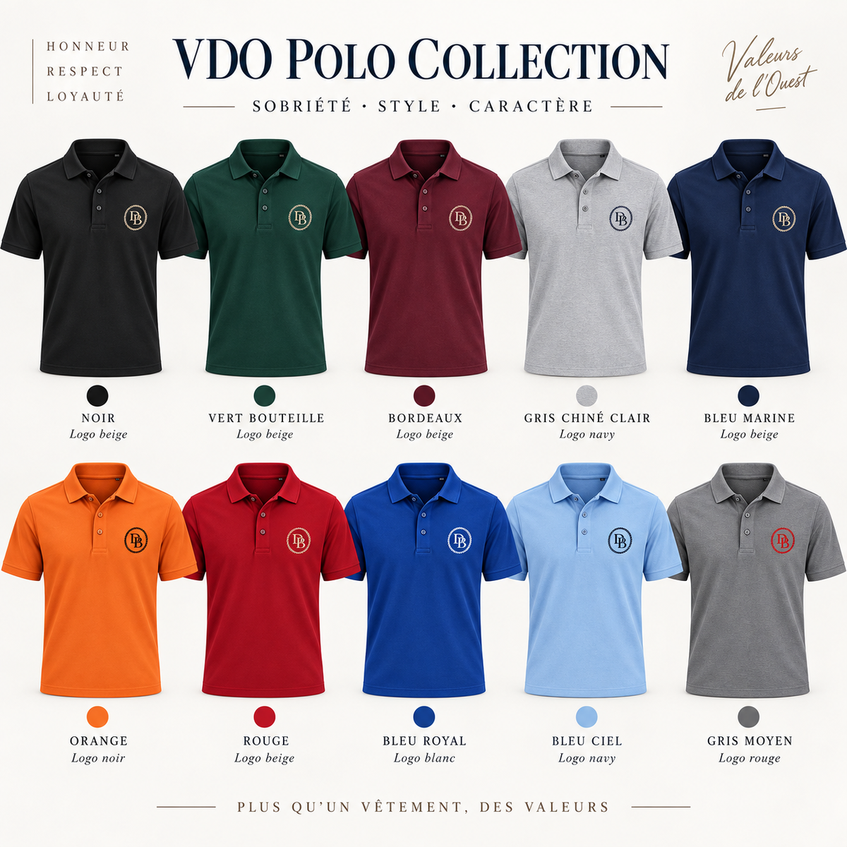 Polo DB Corde Marine