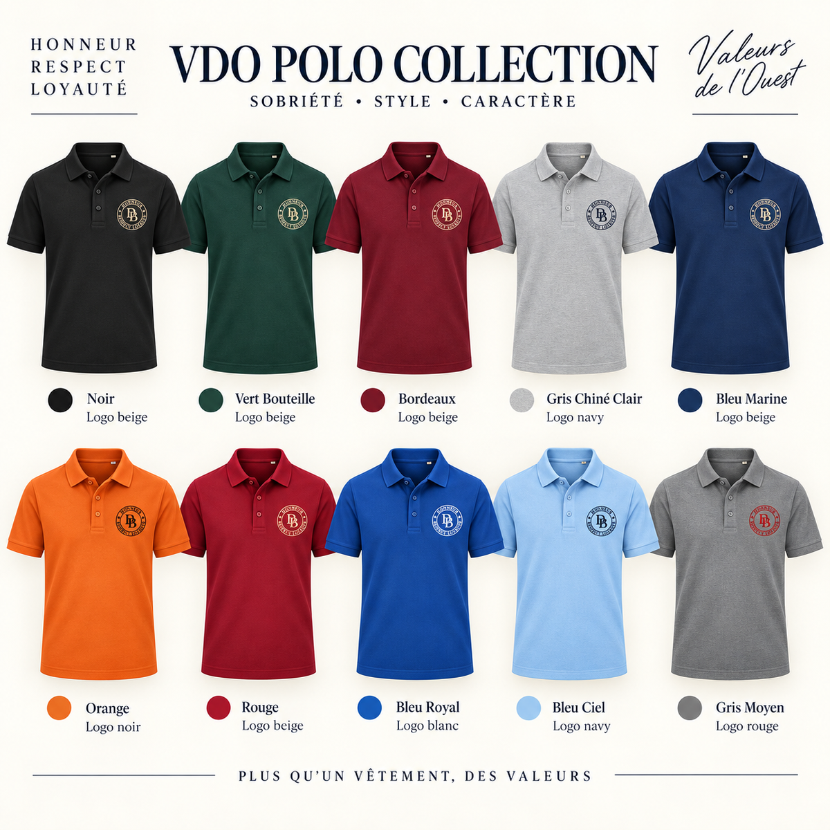 Polo DB Honneur, Respect & Loyauté