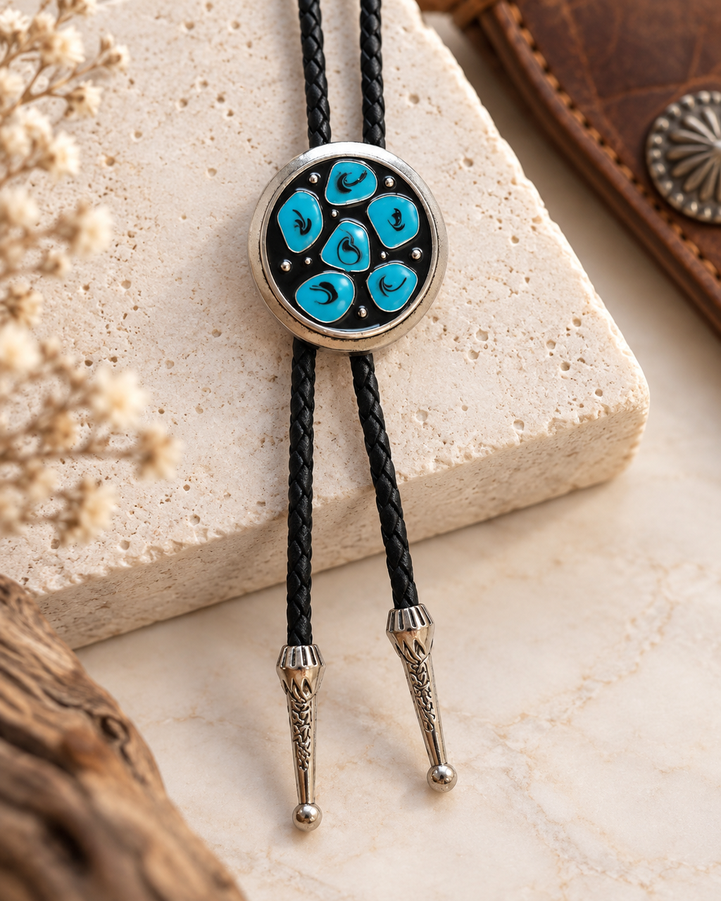 Bolo Tie Turquoise Constellation
