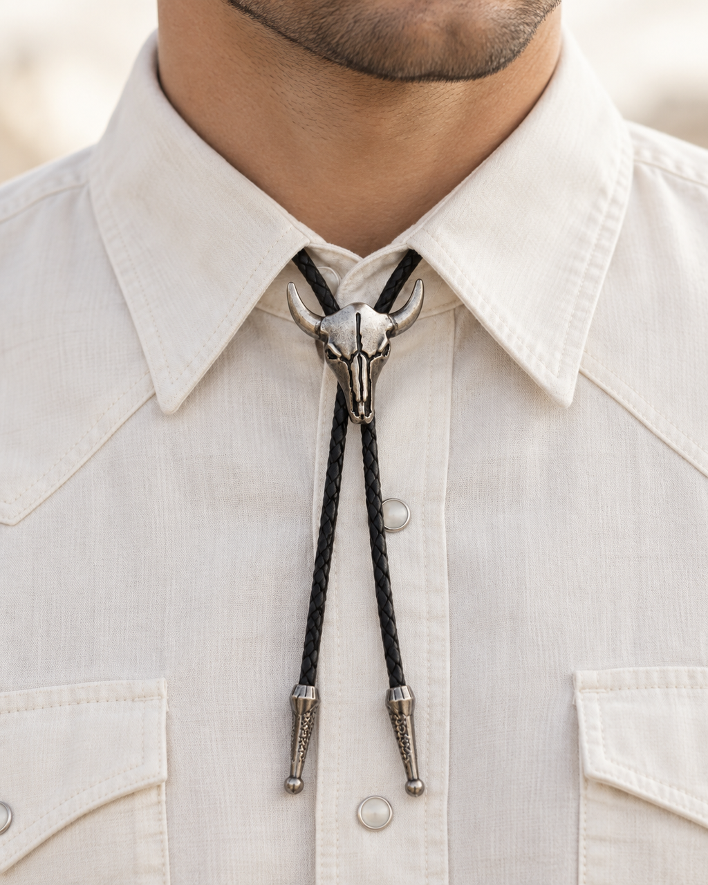 Bolo Tie Crâne Longhorn