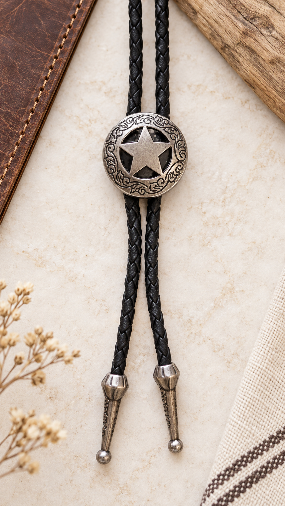 Bolo Tie Étoile du Shérif