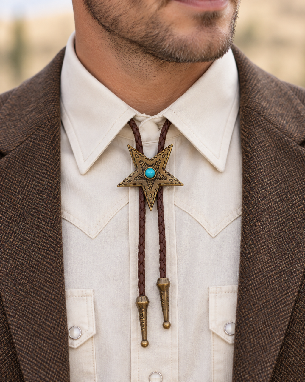 Bolo Tie Étoile du Texas