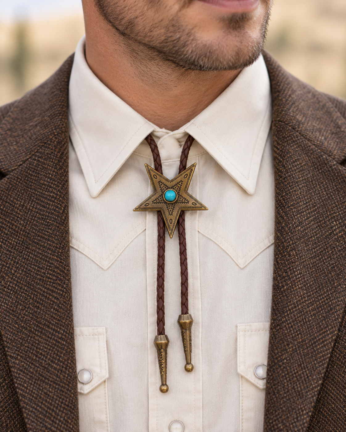Bolo Tie Étoile du Texas