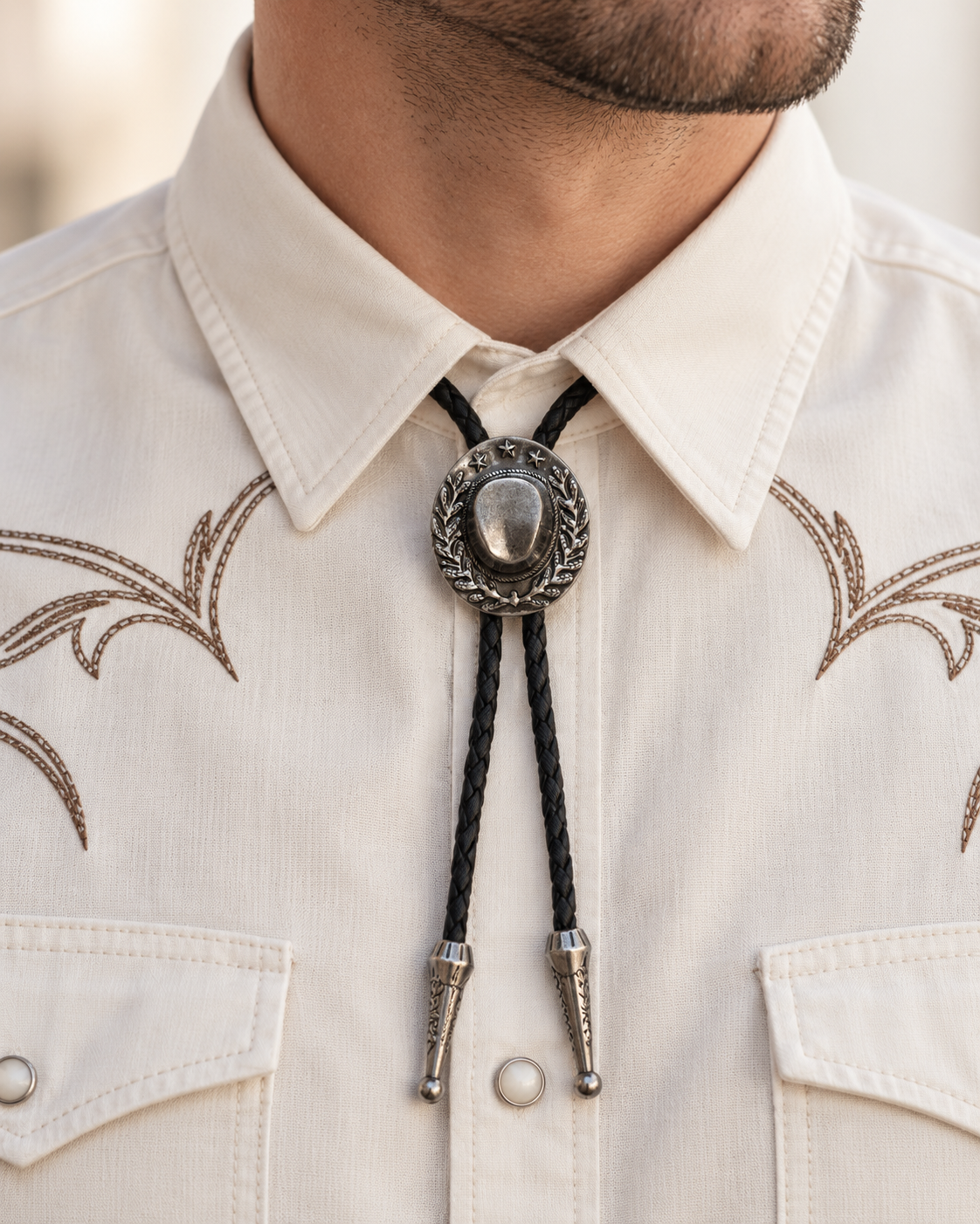 Bolo Tie Chapeau du Rodéo