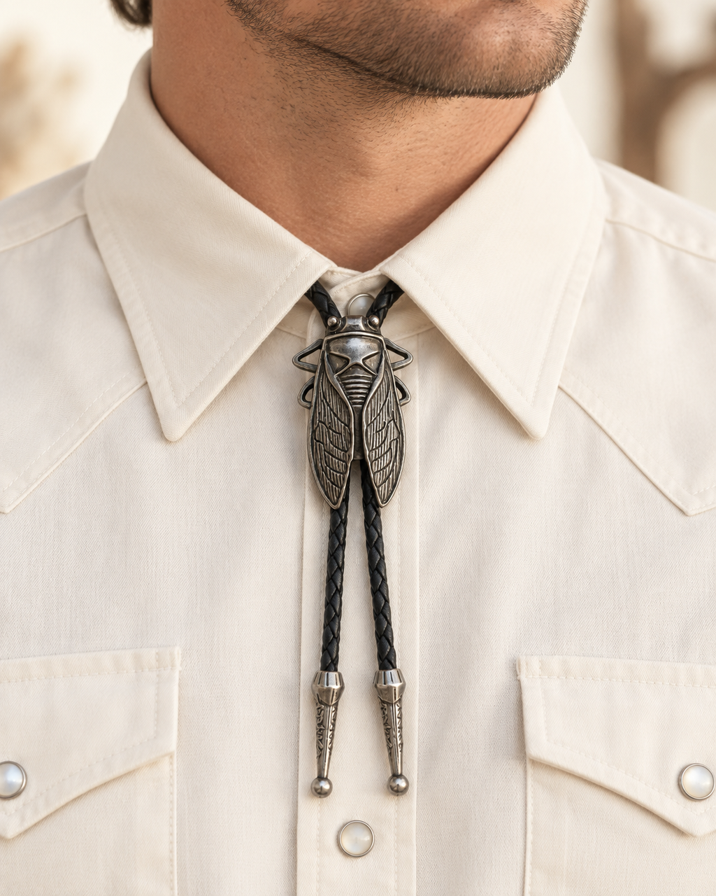 Bolo Tie Cigale Western