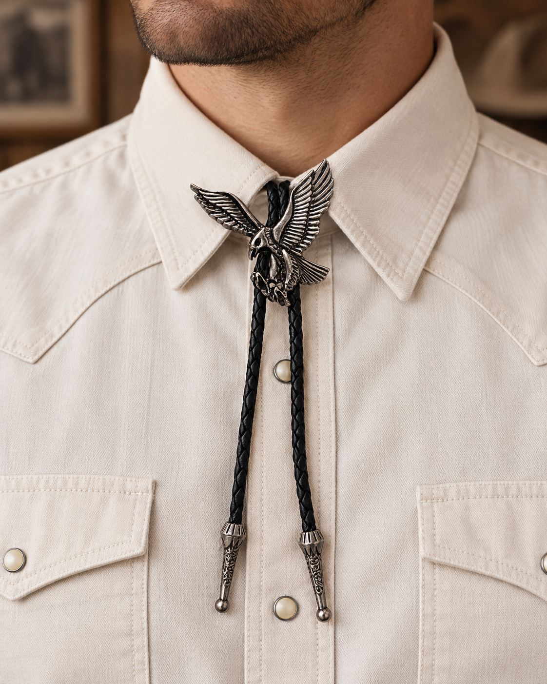 Bolo Tie Aigle de la Liberté