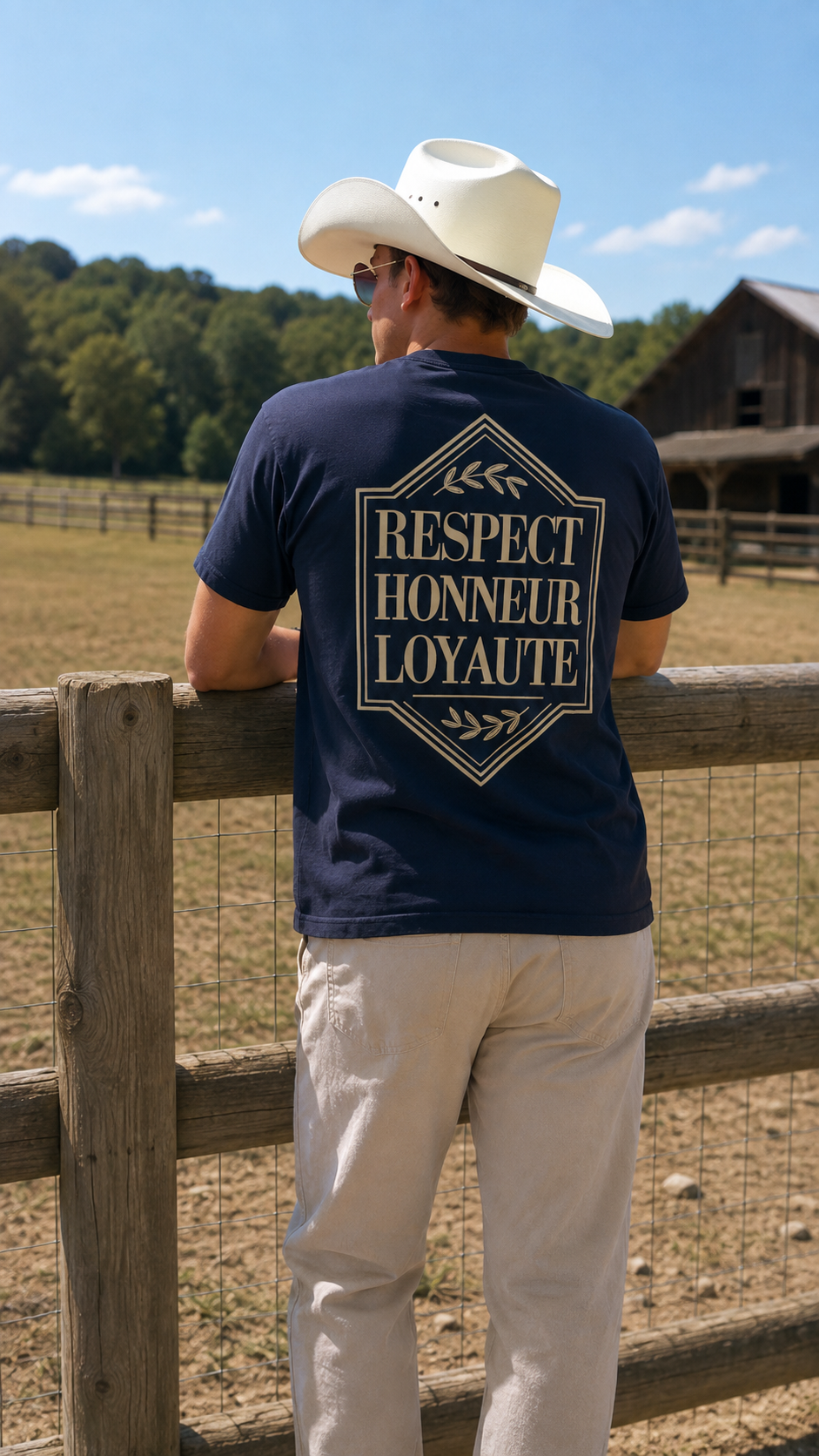 Tee-shirt Respect, honneur, loyauté