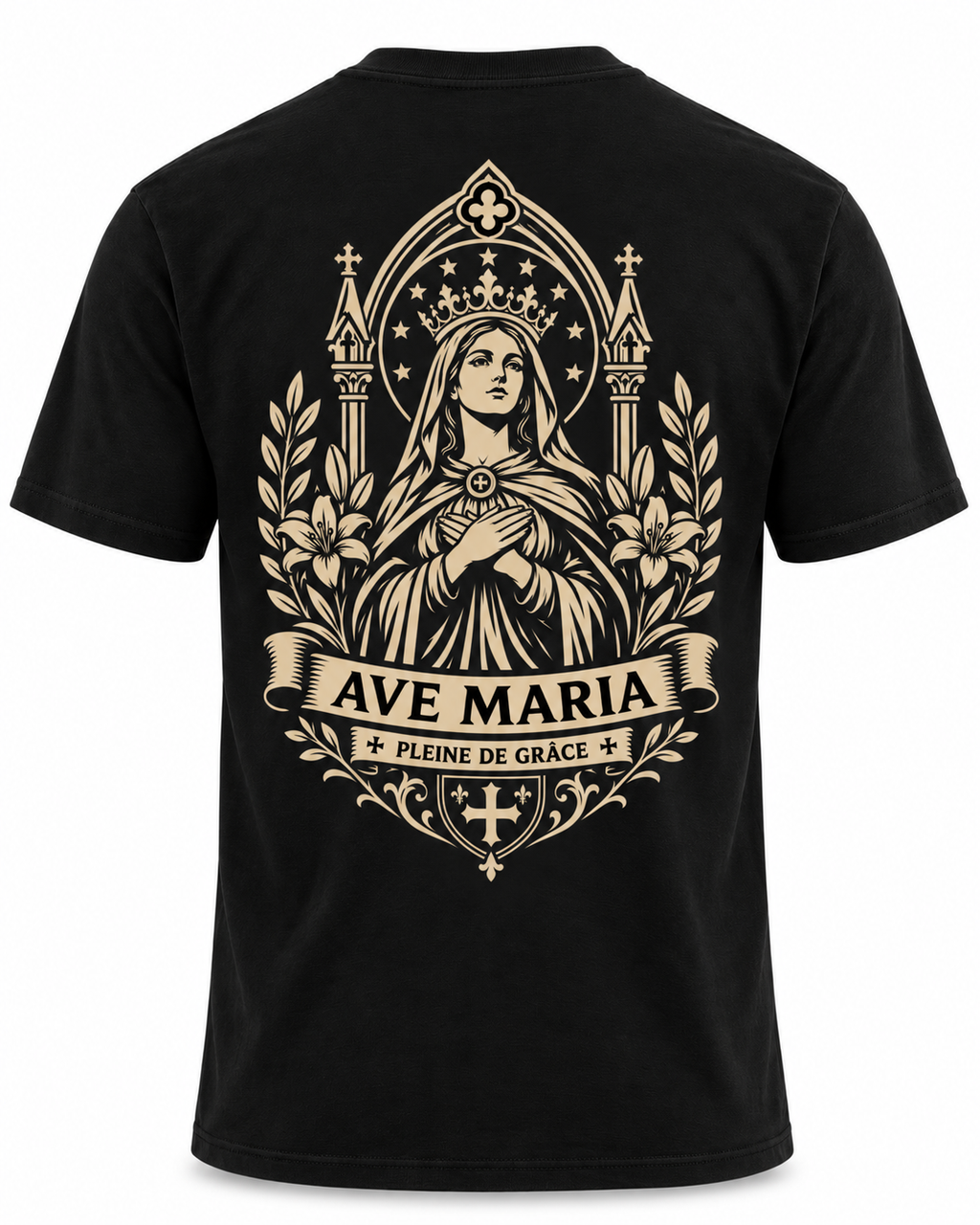 Tee-shirt Ave Maria — Foi & Héritage