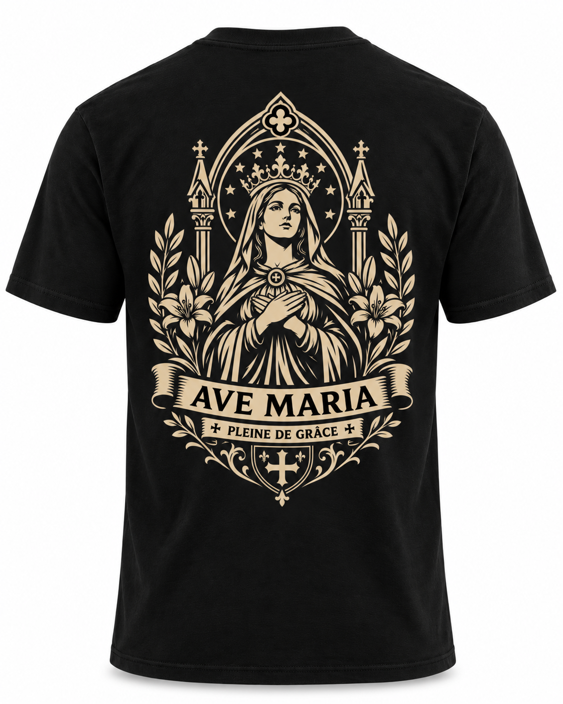 Tee-shirt Ave Maria — Foi & Héritage