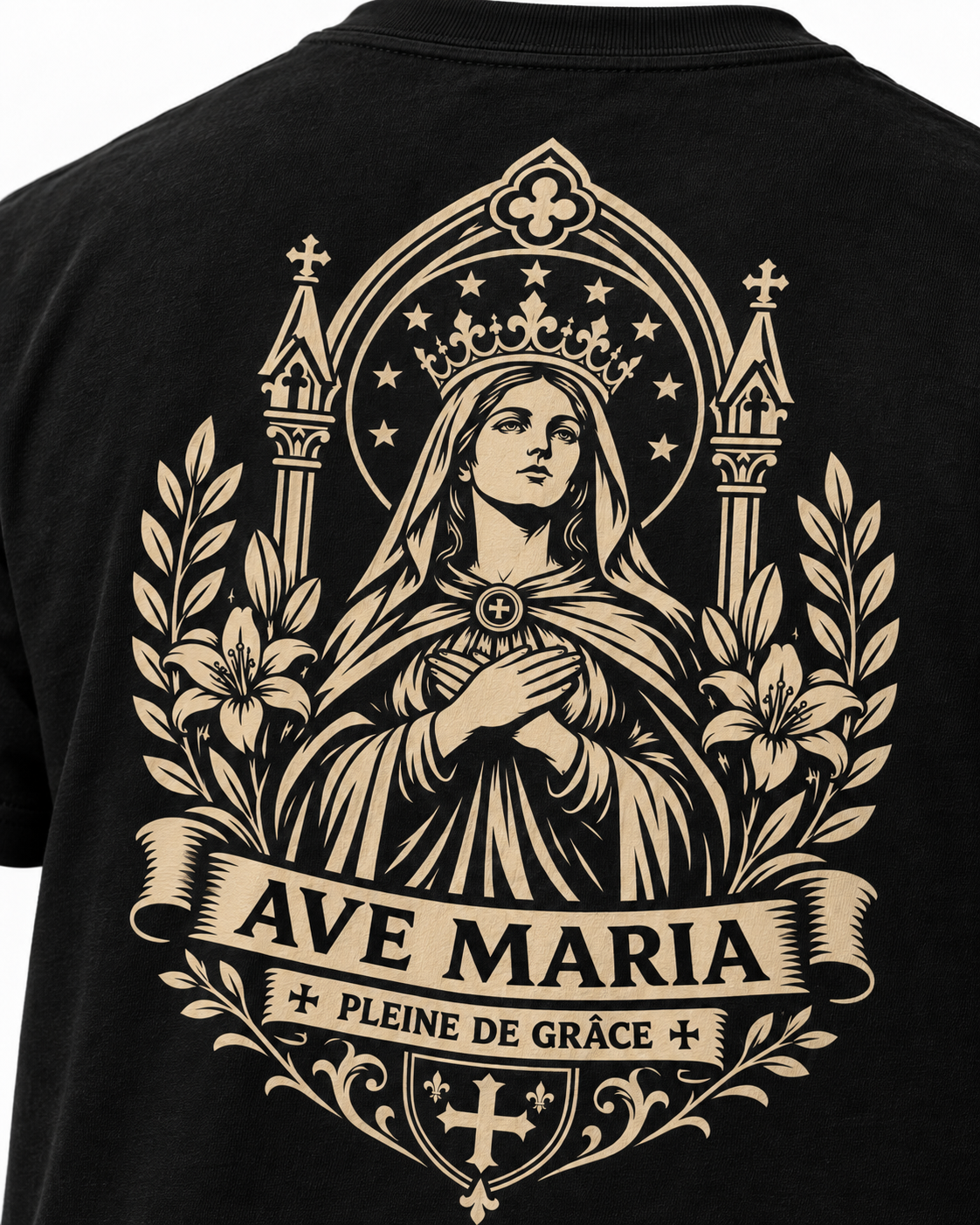 Tee-shirt Ave Maria — Foi & Héritage