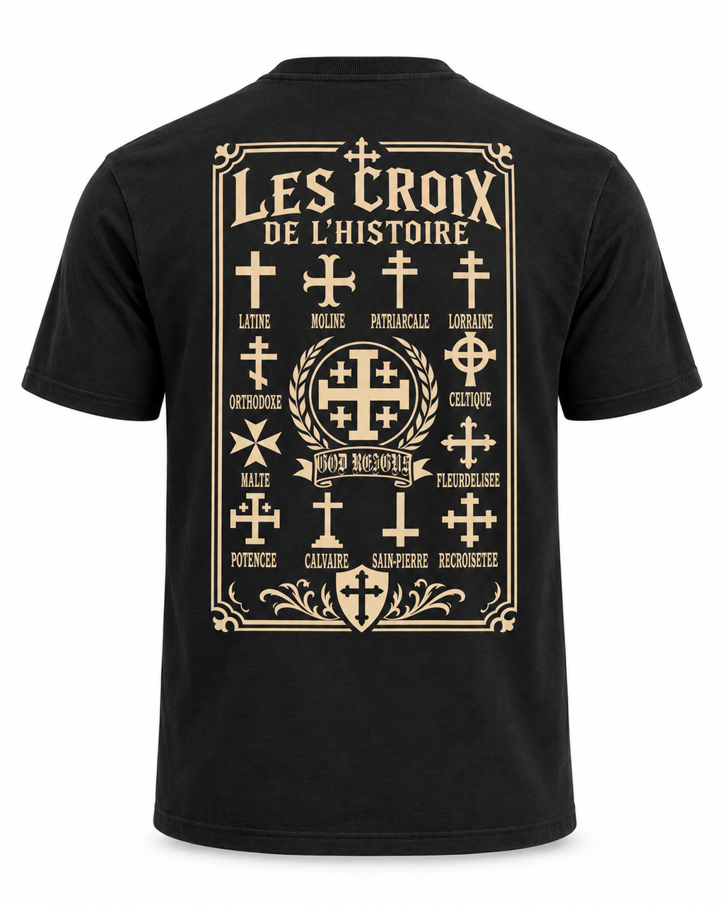 Tee-shirt Les Croix de l’Histoire — Foi & Héritage