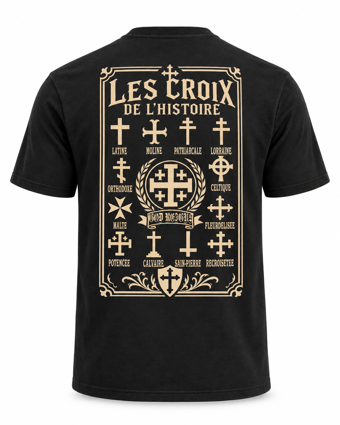 Tee-shirt Les Croix de l’Histoire — Foi & Héritage