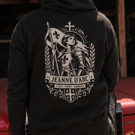 Hoodie Jeanne d’Arc — Foi & Héritage
