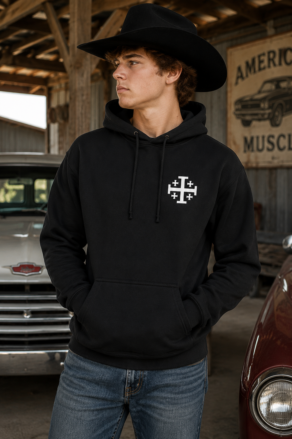 Hoodie Baudouin IV — Foi & Héritage