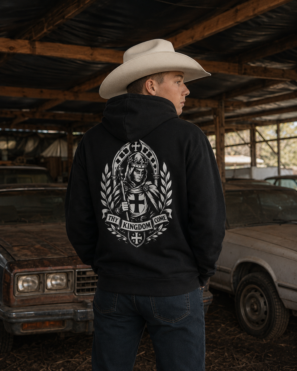 Hoodie Baudouin IV — Foi & Héritage