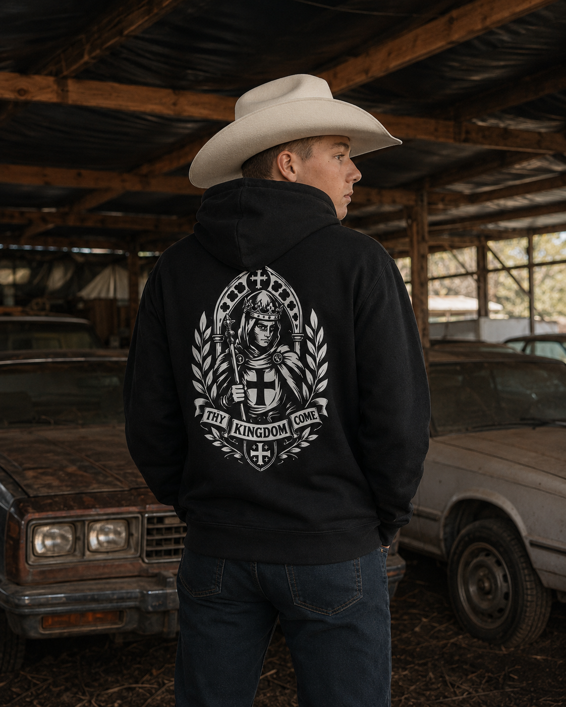 Hoodie Baudouin IV — Foi & Héritage