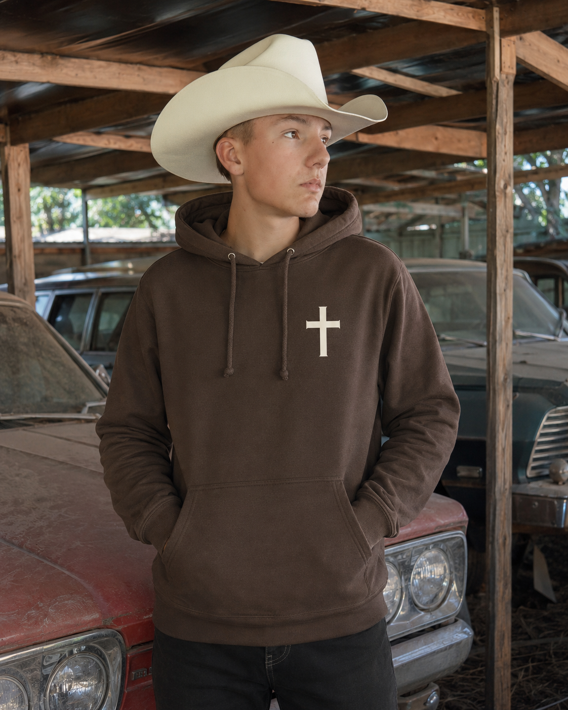 Hoodie Le Christ — Foi & Héritage
