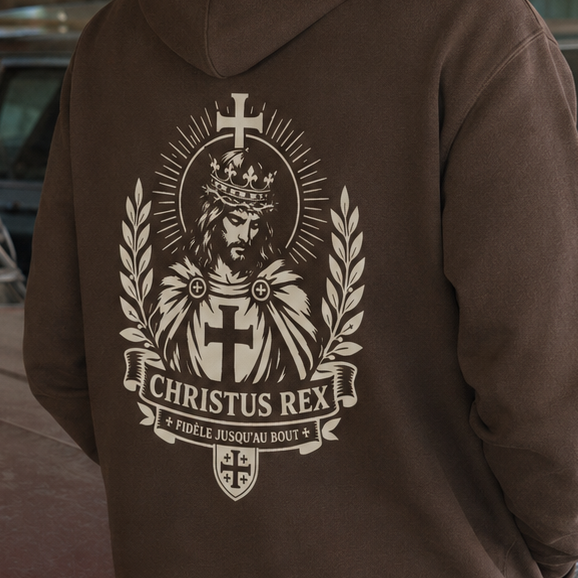 Hoodie Le Christ — Foi & Héritage