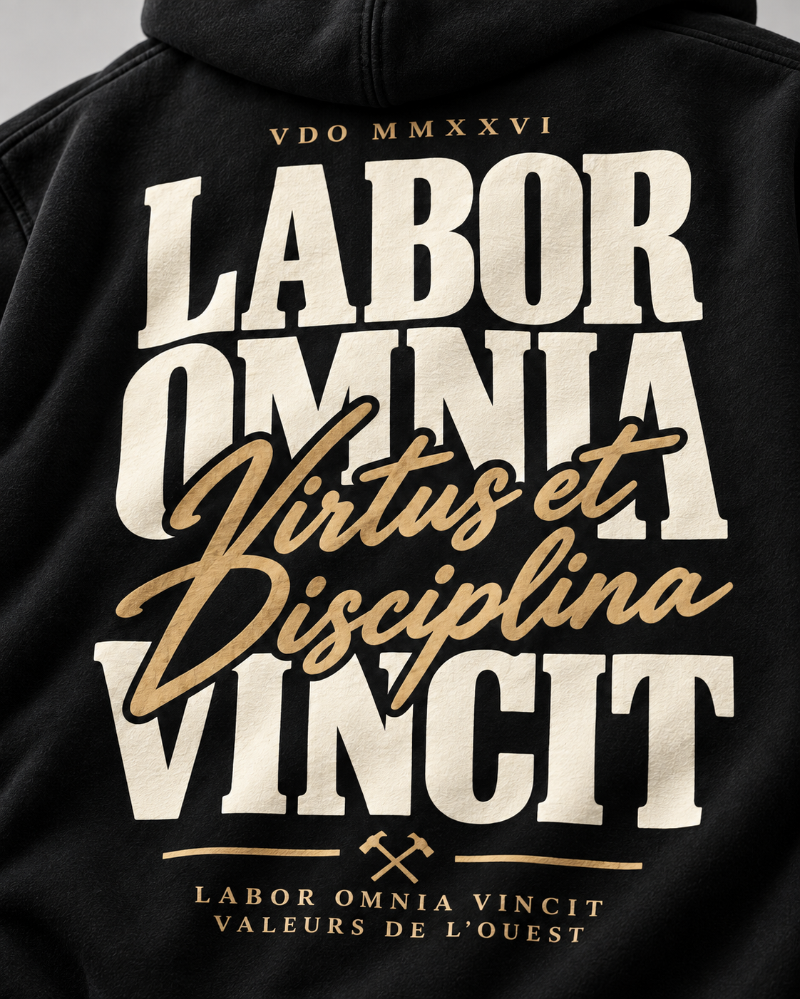Hoodie Labor Omnia Vincit — Virtus