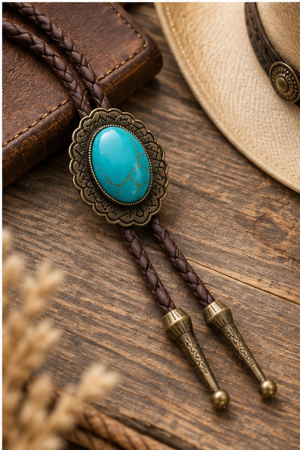 Bolo Tie Turquoise Héritage