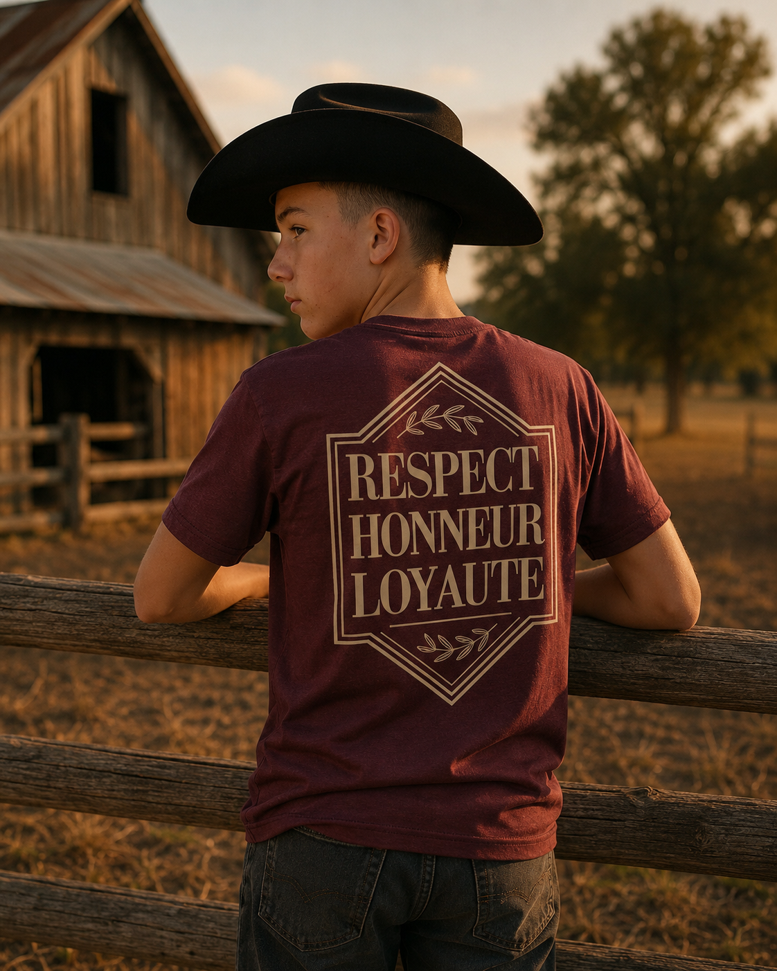 Tee-shirt Respect, honneur, loyauté