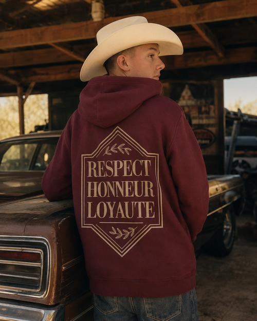Hoodie Respect, honneur, loyauté