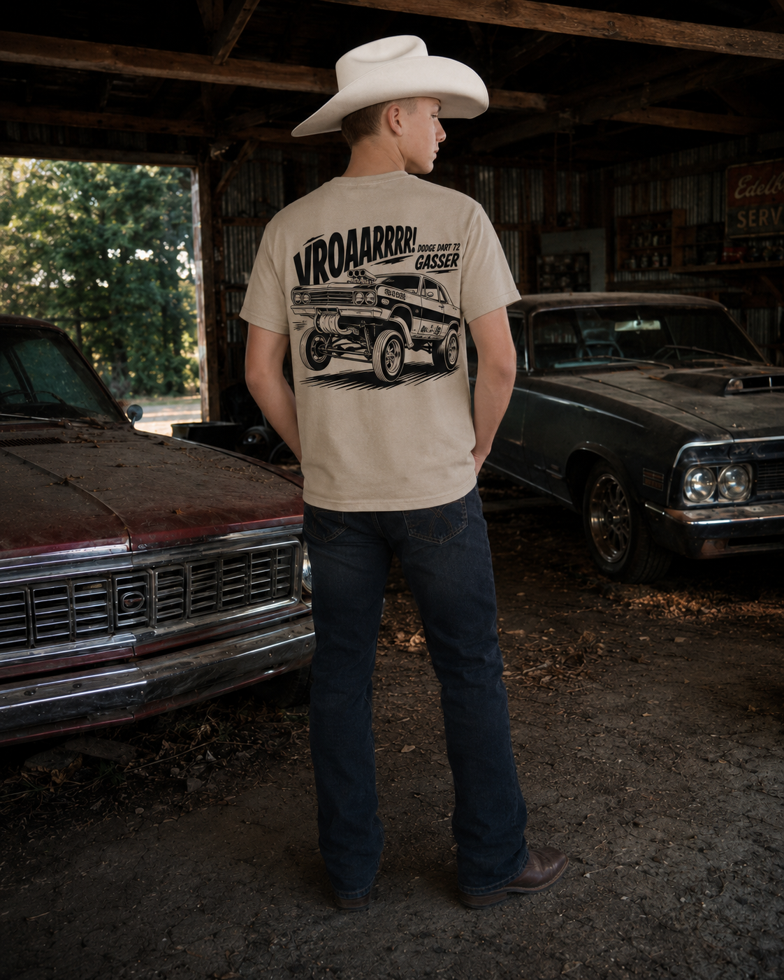 Tee-shirt Dodge Dart Gasser 1972 — VROAARRRR!