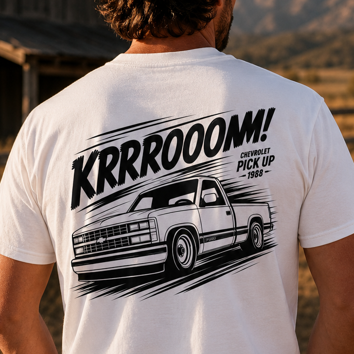 Tee-shirt Chevrolet Pick-up 1988 — KRRROOOMM!