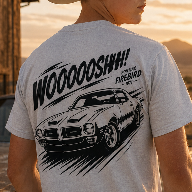 Tee-shirt Pontiac Firebird 1971 — WOOOOSHHH!