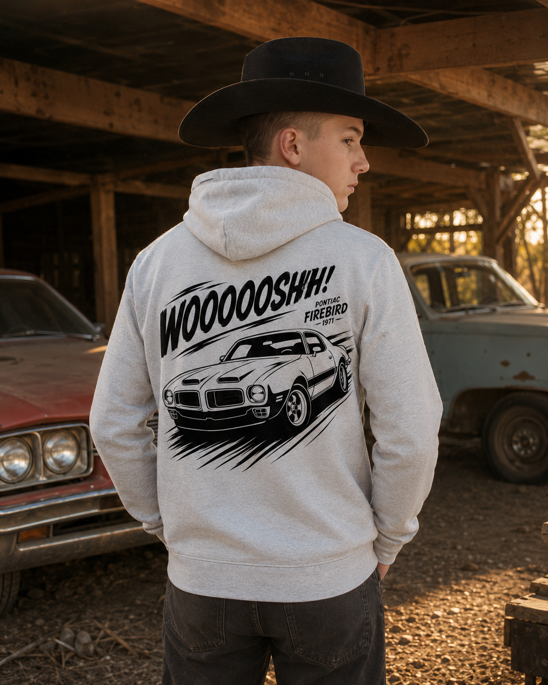 Hoodie Pontiac Firebird 1971 — WOOOOSHHH!