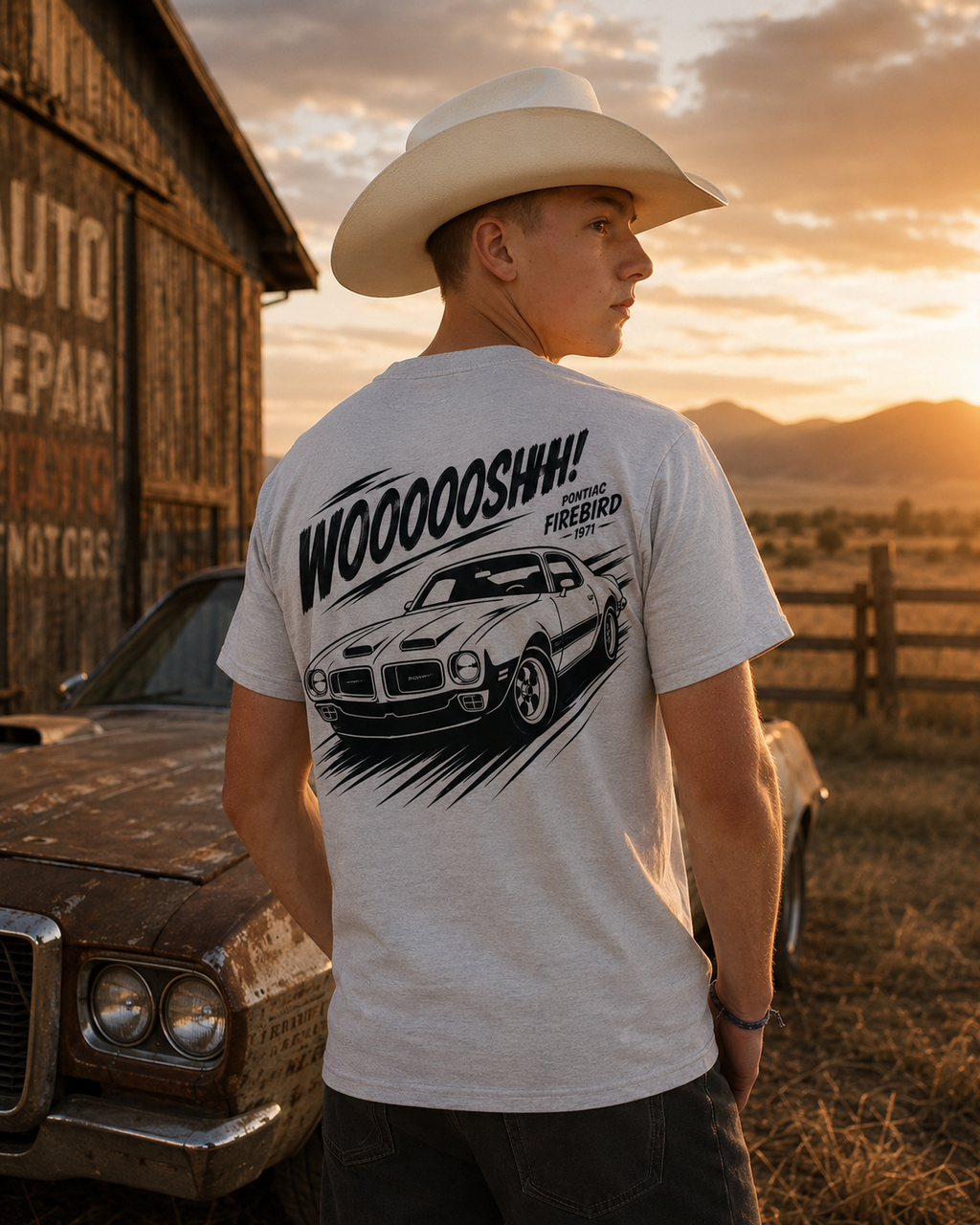 Tee-shirt Pontiac Firebird 1971 — WOOOOSHHH!