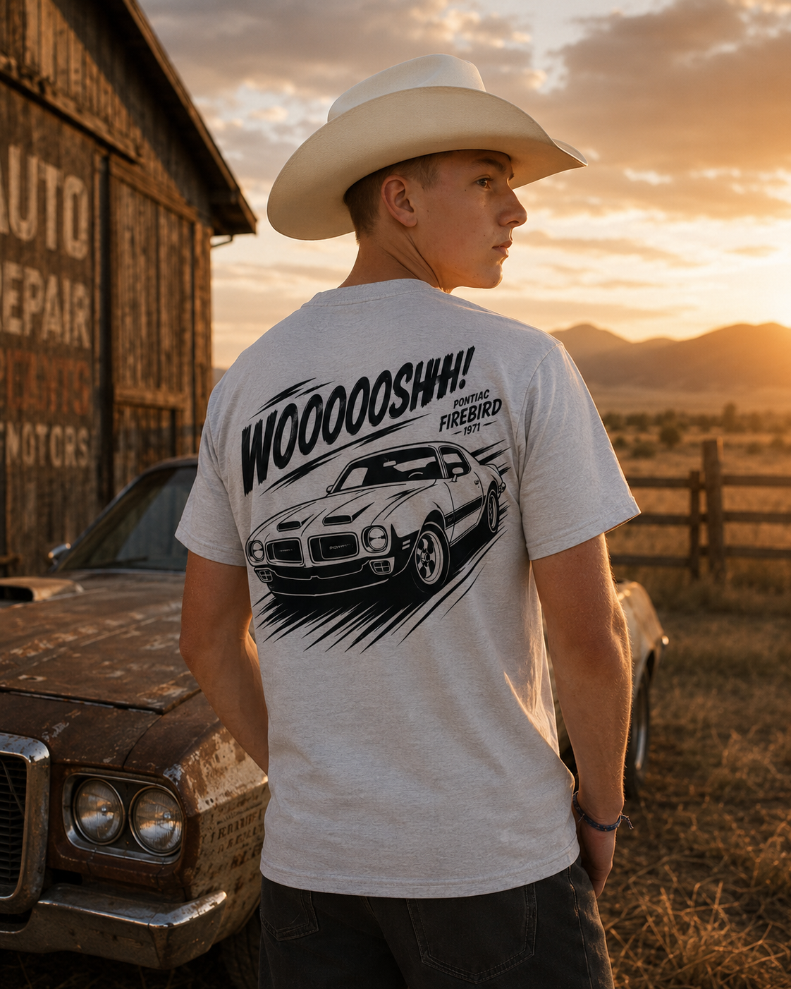 Tee-shirt Pontiac Firebird 1971 — WOOOOSHHH!