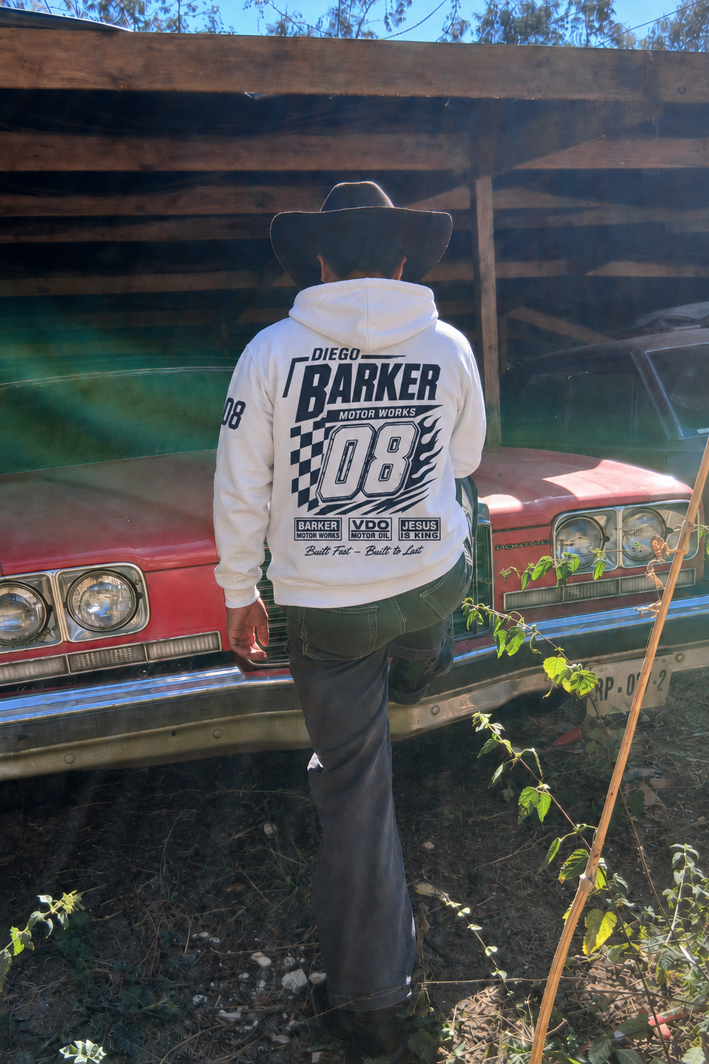 Hoodie BARKER MOTOR WORKS 08 — RACING DIVISION