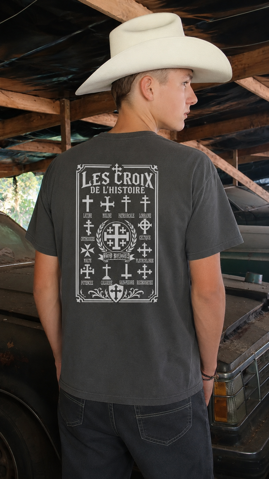 Tee-shirt Les Croix de l’Histoire — Foi & Héritage