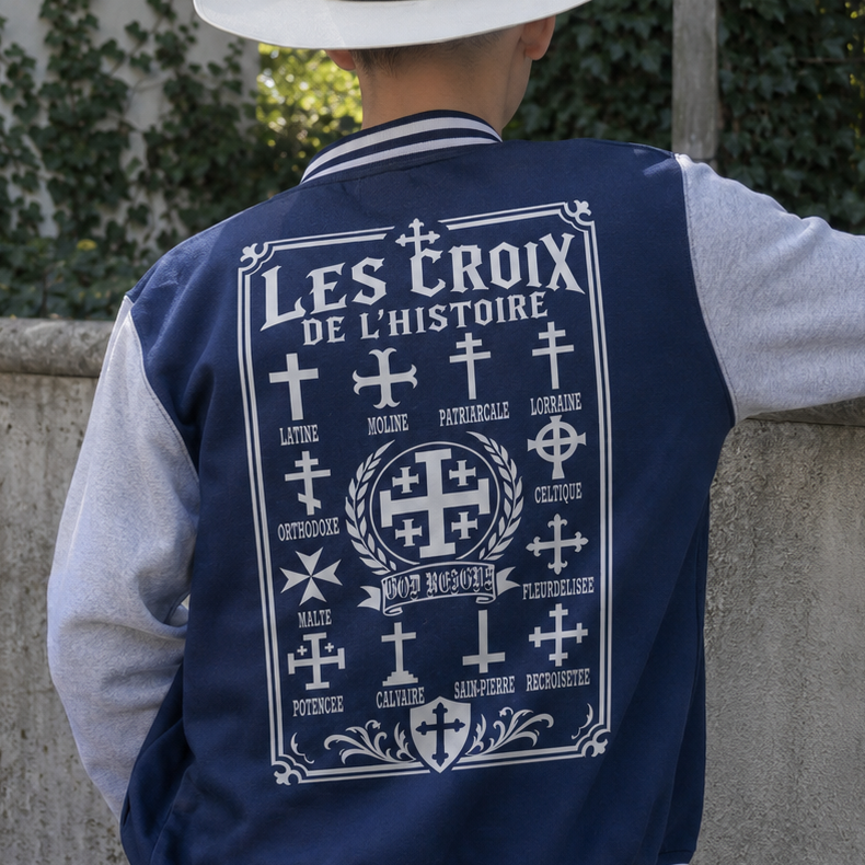 Veste varsity – Les Croix de l’Histoire