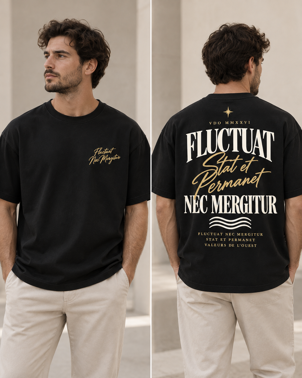 Tee-shirt Fluctuat Nec Mergitur — Virtus