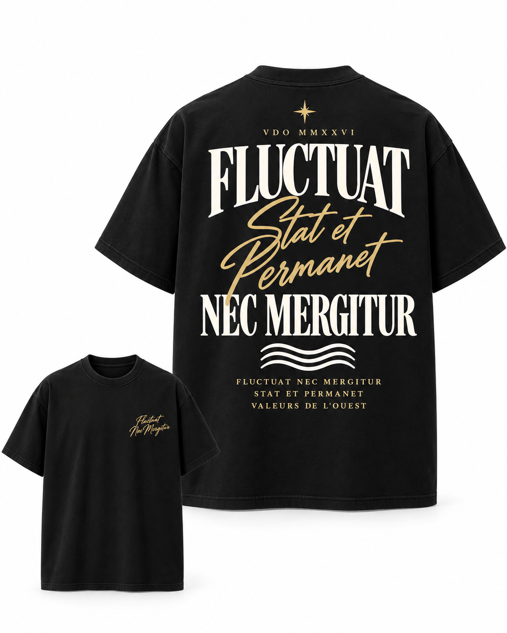 Tee-shirt Fluctuat Nec Mergitur — Virtus