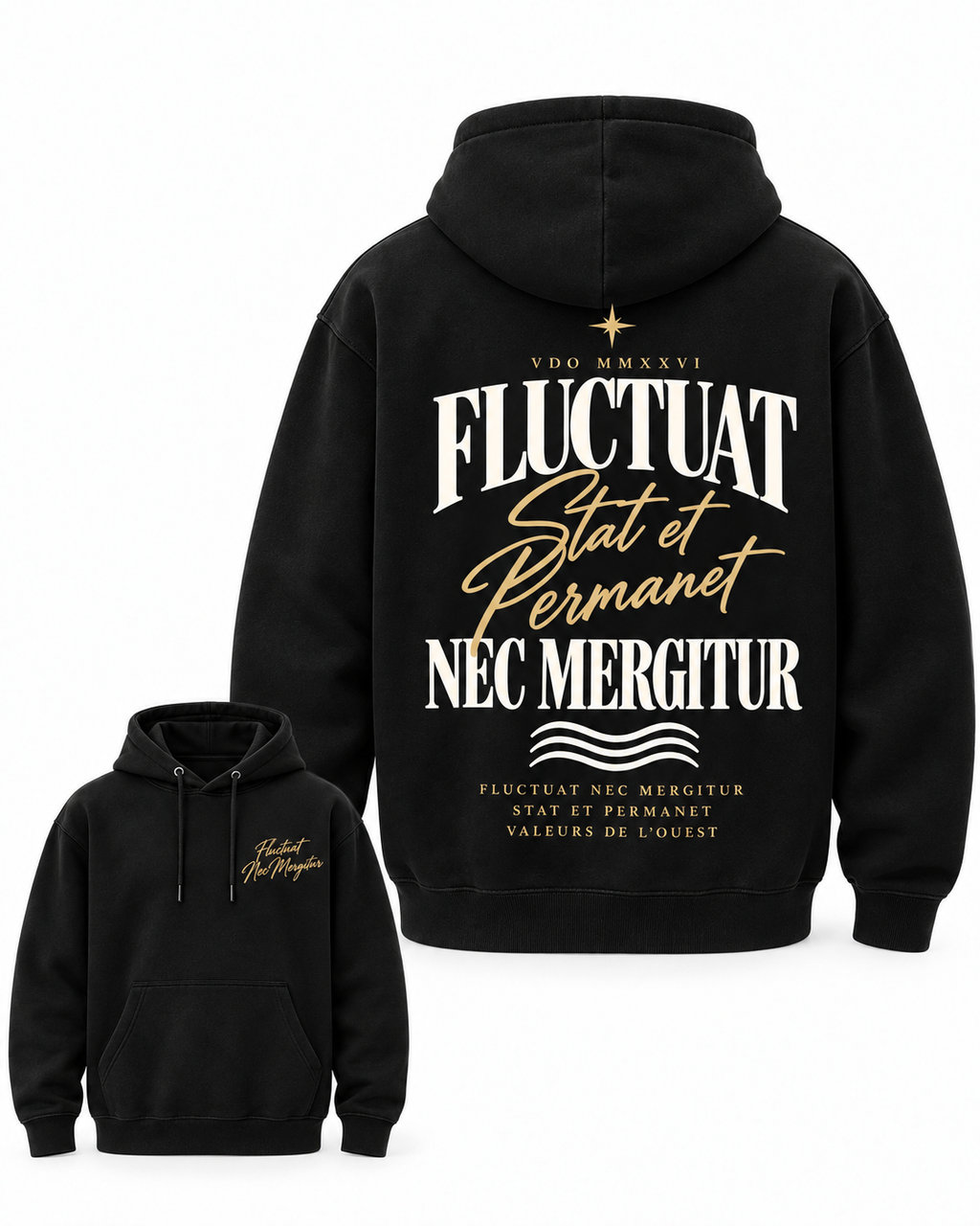 Hoodie Fluctuat Nec Mergitur — Virtus