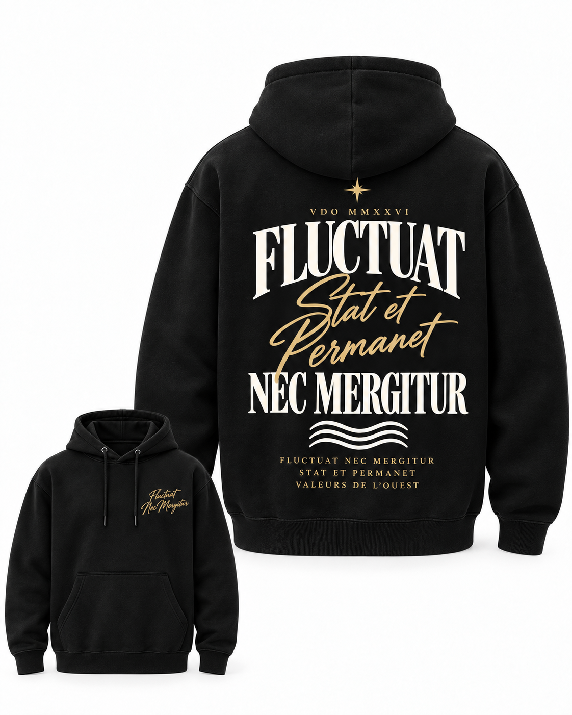 Hoodie Fluctuat Nec Mergitur — Virtus