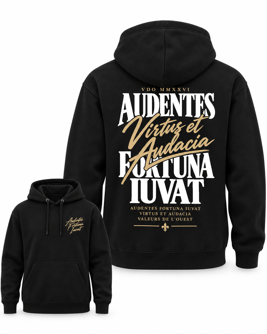 Hoodie Audentes Fortuna Iuvat — Virtus