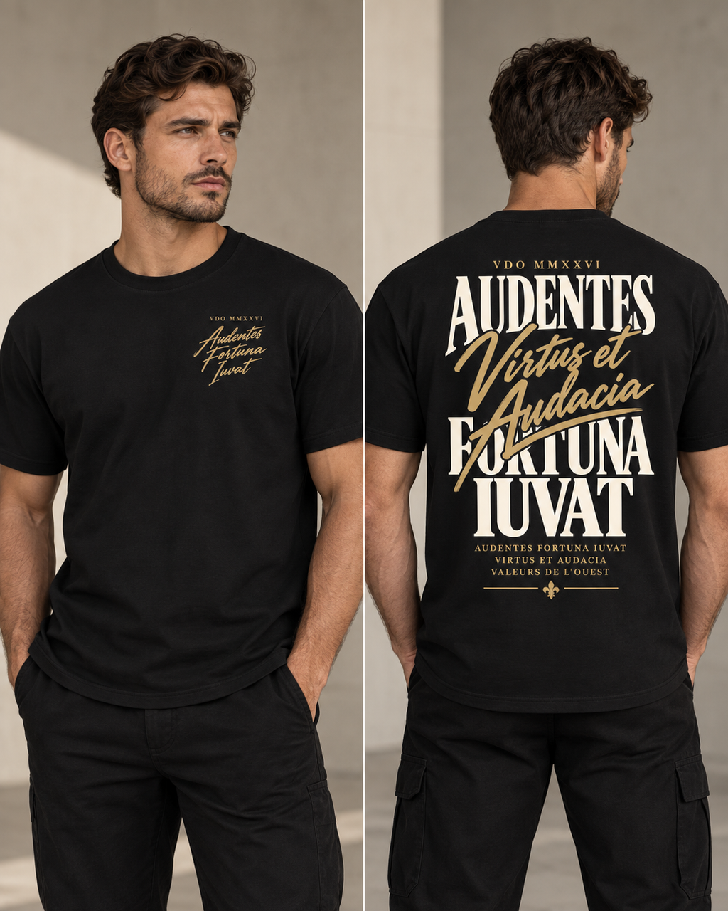 Tee-shirt Audentes Fortuna Iuvat — Virtus