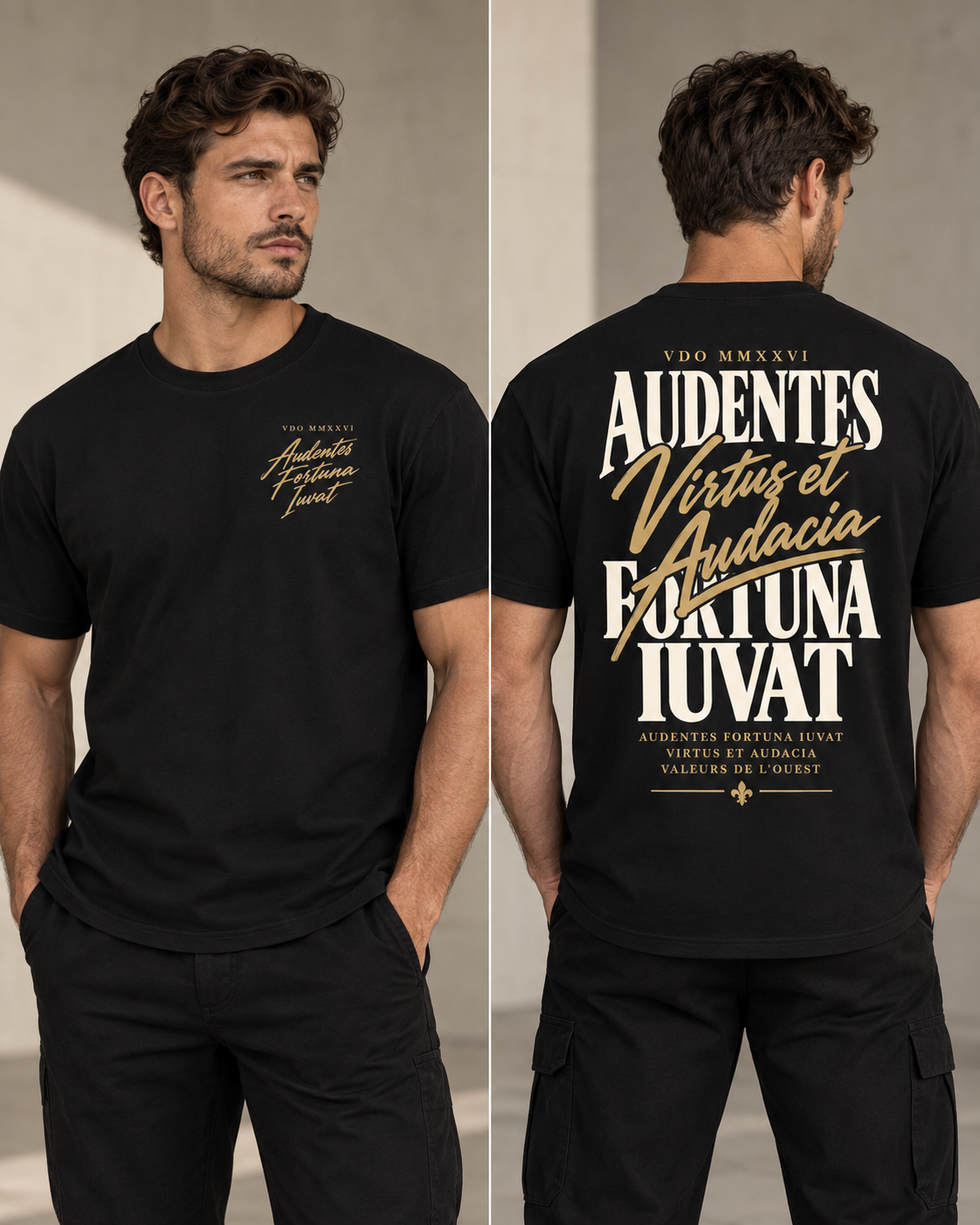 Tee-shirt Audentes Fortuna Iuvat — Virtus